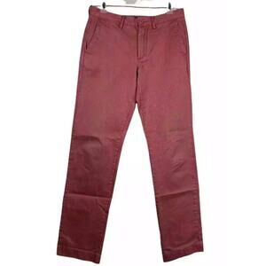 J.CREW Vintage Slim Straight Stretch Broken In Chino Pants Mens 29 Pink Preppy